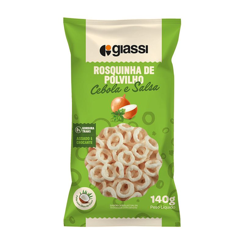 Rosquinha de Polvilho Salsa e Cebola Giassi Pacote 140g