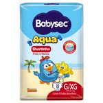 Fralda Descartável Shortinho Babysec Aqua G/XG Pacote 8 Unidades