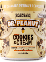 Pasta Amendoim Dr  Peanut Cookies e Cream 600g