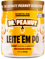 Pasta de Amendoim Sabor Leite em Pó Dr Peanut Pote 600g