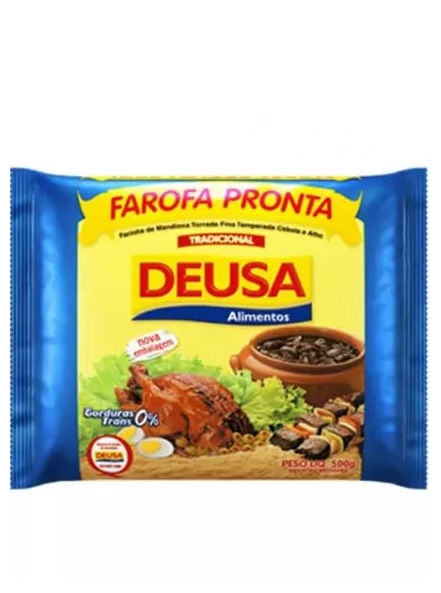 Farofa de Mandioca Tradicional Deusa Pacote 400g