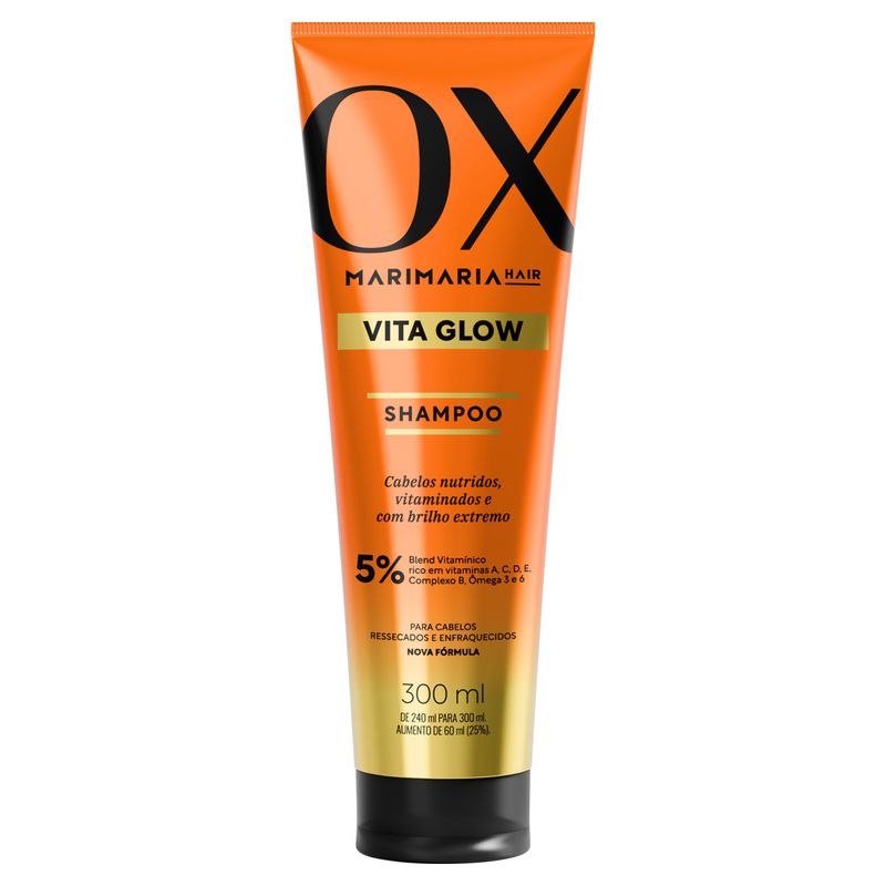 Shampoo Mari Maria Hair OX Vita Glow Bisnaga 300ml