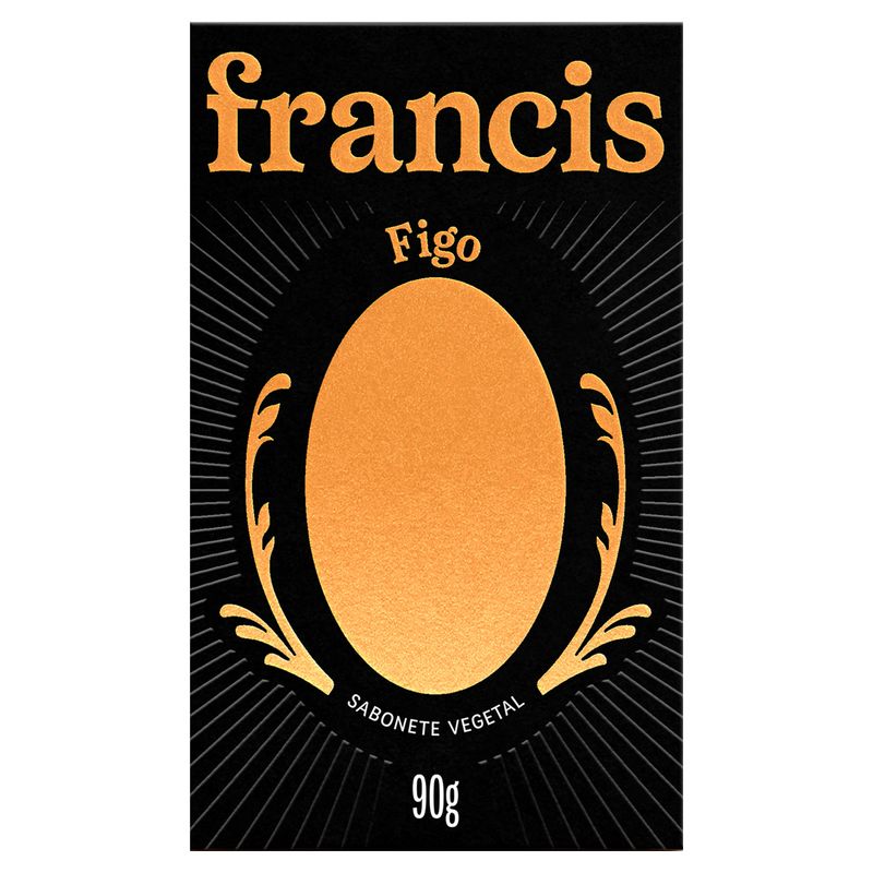 Sabonete Barra Vegetal Figo Francis Caixa 90g