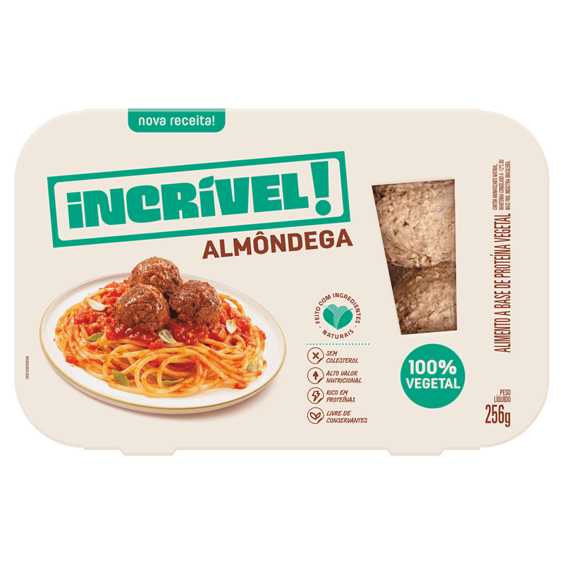 Almôndega Vegetal Incrível! Caixa 256g