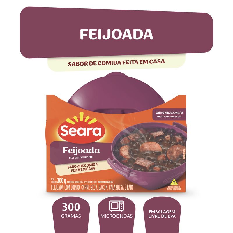 Feijoada Com Calabresa Seara na Panelinha Pote 300g