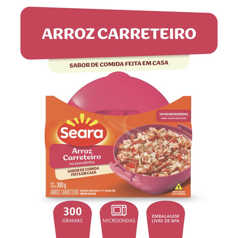 Arroz Carreteiro Seara Na Panelinha Pote 300g