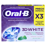 Creme Dental Oral -B 3D White Leve + Pague - 210g