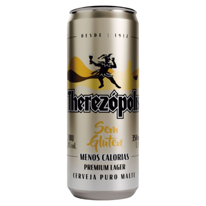 Cerveja Lager Puro Malte sem Glúten Therezópolis Lata 350ml