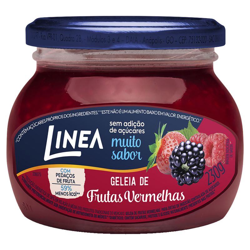 Geleia Frutas Vermelhas Linea Vidro 230g