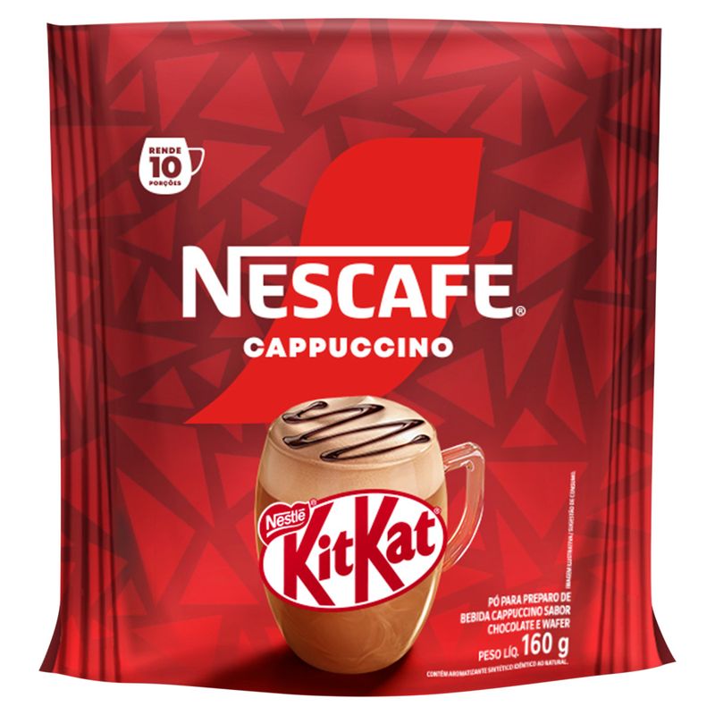 Cappuccino Pó Solúvel Kit Kat Nescafé Sachê 160g