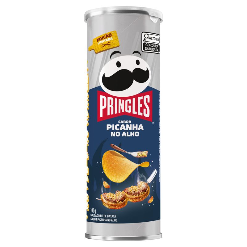 Salgadinho de Batata Picanha no Alho Pringles Tubo 100g