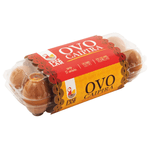 Ovos Caipira Free Lar Vermelho Bandeja com 10 unidades