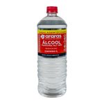Álcool Tradicional  Araras 46º INPM Frasco 1L Embalagem Econômica