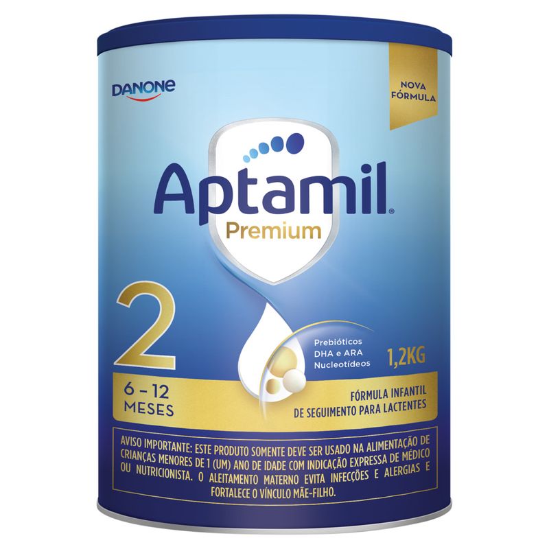 Fórmula Infantil para Lactentes Aptamil Premium 2 Lata 1,2kg