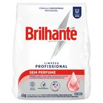 Lava-Roupas Pó Concentrado sem Perfume Brilhante Pro Pacote 4kg