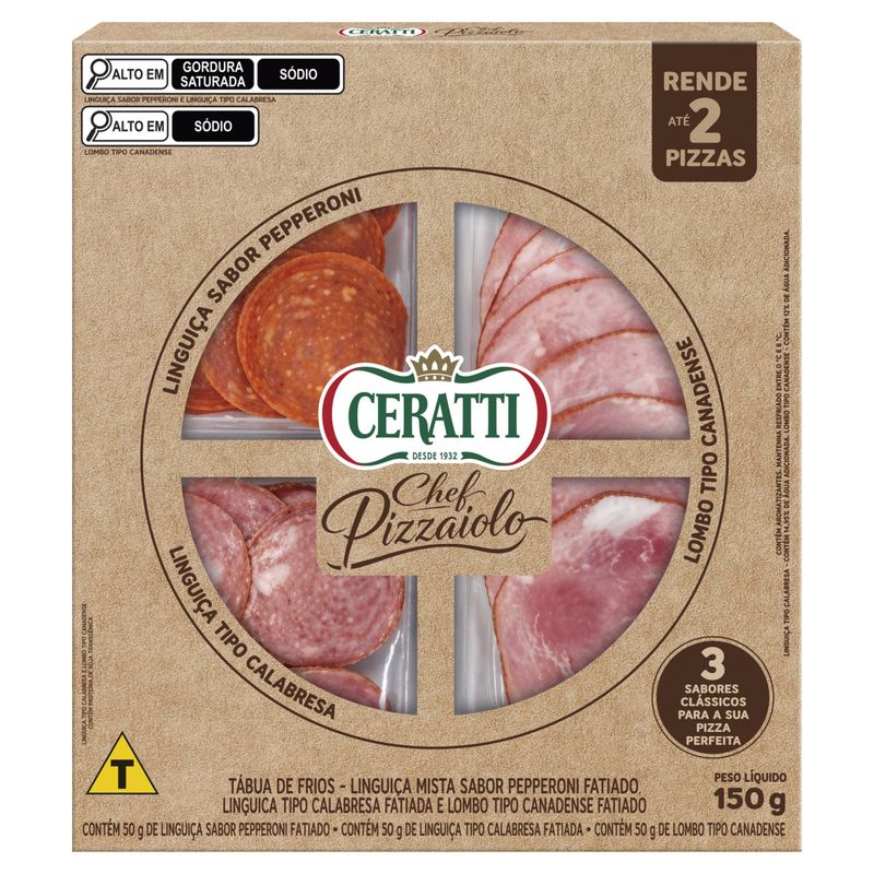 Tábua de Frios Ceratti Chef Pizzaiolo 150g
