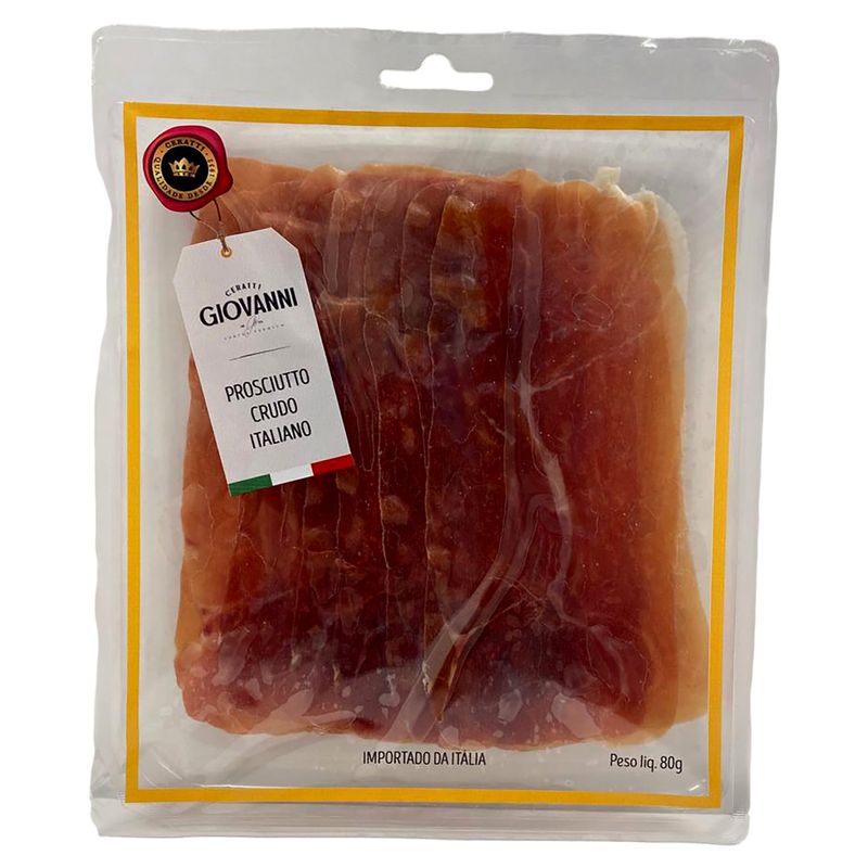 Presunto Cru Fatiado Italiano Ceratti 80g