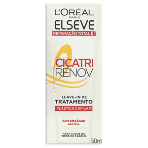 Leave-In de Tratamento Cicatri Renov L´oréal Paris Elseve Reparação Total 5+ Caixa 50ml