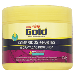 Creme de Tratamento Niely Gold Compridos + Fortes Pote 430g