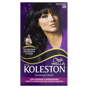 Kit Coloração Creme 28 Preto Azulado Wella Koleston