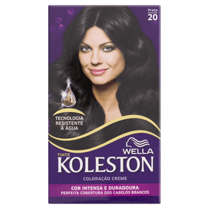 Kit Coloração Creme 20 Preto Wella Koleston