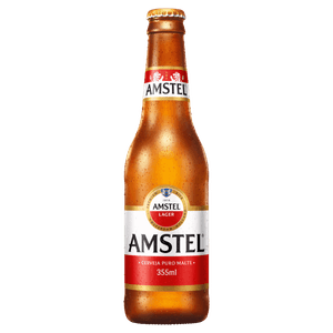 Cerveja Lager Premium Puro Malte Amstel Garrafa 355ml