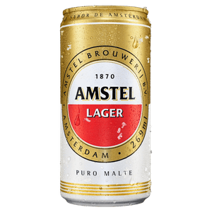 Cerveja Lager Puro Malte Amstel Lata 269ml