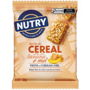 Barra de Cereal Nutry Banana,Aveia e Mel  PE3un