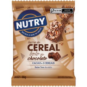 Barra de Cereal Nutry Bolo Chocolate PE3UN