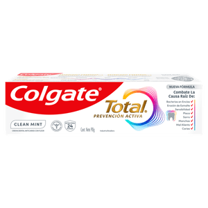 Creme Dental Clear Mint Colgate Total 12 Caixa 90g