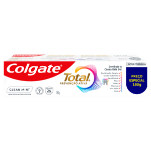 Creme Dental Clean Mint Colgate Total 12 Caixa 180g