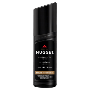 Polidor de Sapato Líquido Preto Nugget Frasco 60ml