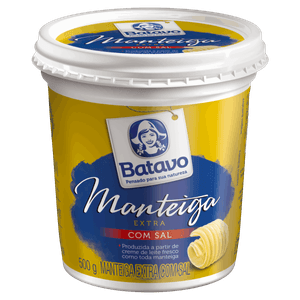 Manteiga Extra com Sal Batavo Pote 500g