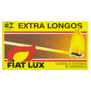 Fósforo de Segurança Extra Longo Fiat Lux 50 Unidades