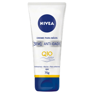 Creme para as Mãos Anti-Idade Nivea Q10 Bisnaga 75g