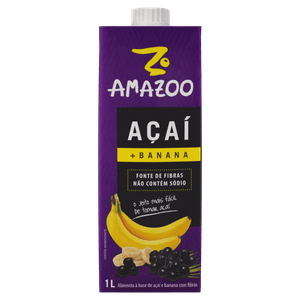 Bebida à Base de Açaí e Banana Amazoo Caixa 1l