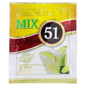 Mix para Caipirinha Pó Limão 51 Pacote 23g