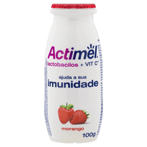 Leite Fermentado Parcialmente Desnatado Morango Actimel Frasco 100g