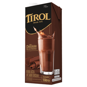 Bebida Láctea UHT Chocolate Tirol Caixa 1l