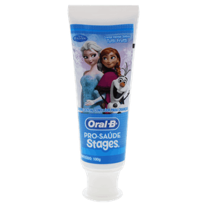 Creme Dental Infantil com Flúor Tutti Frutti Frozen Oral-B Pro-Saúde Stages Bisnaga 100g