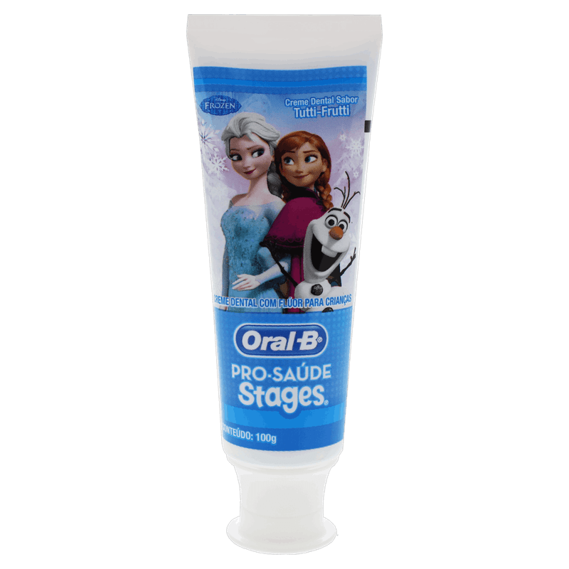 Creme-Dental-Infantil-com-Fluor-Tutti-Frutti-Frozen-Oral-B-Pro-Saude-Stages-Bisnaga-100g