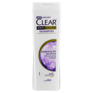 Shampoo Anticaspa Clear Hidratação Intensa Frasco 400ml