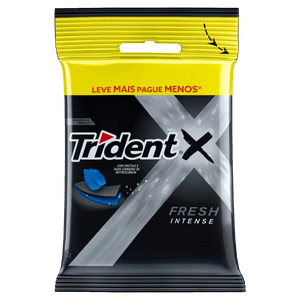 Pack Goma de Mascar Intense Trident XFresh Pacote 32g 4 Unidades Leve Mais Pague Menos