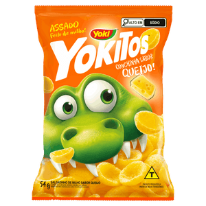 Salgadinho de Milho Conchinha Queijo Yoki Yokitos Pacote 54g