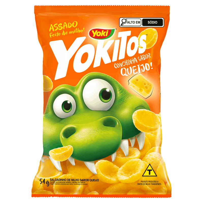 Salgadinho-de-Milho-Conchinha-Queijo-Yoki-Yokitos-Pacote-54g