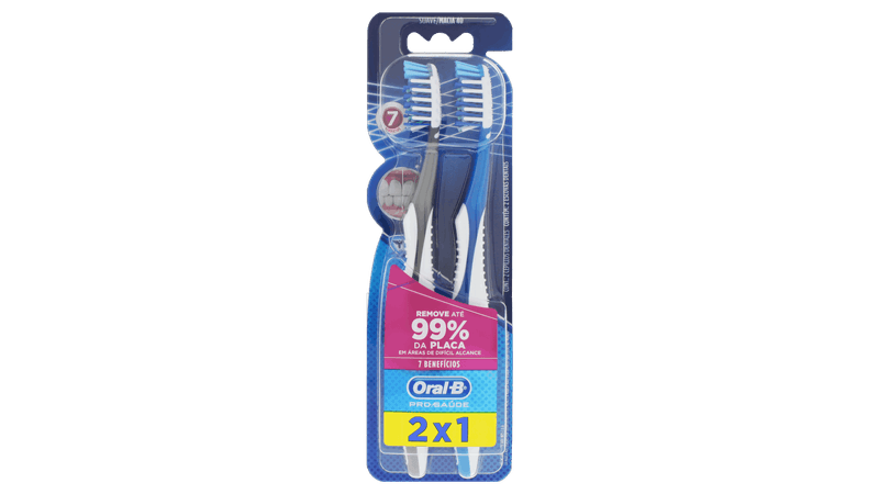 Escova Dental Macia Oral-B Pro-Saúde Benefícios Unidades