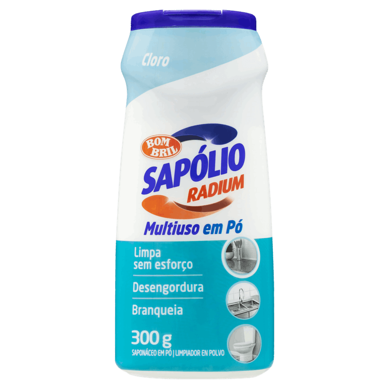 Saponaceo-Po-com-Detergente-com-Cloro-Sapolio-Radium-Frasco-300g