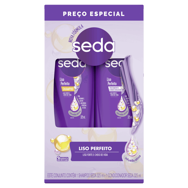 Kit-Shampoo---Condicionador-Seda-Liso-Perfeito-325ml-Cada