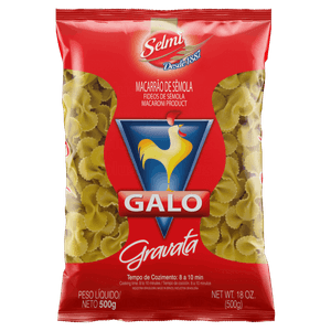 Macarrão de Sêmola Gravata Galo Pacote 500g