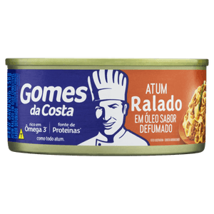 Atum Ralado em Óleo Defumado Gomes da Costa Lata 130g